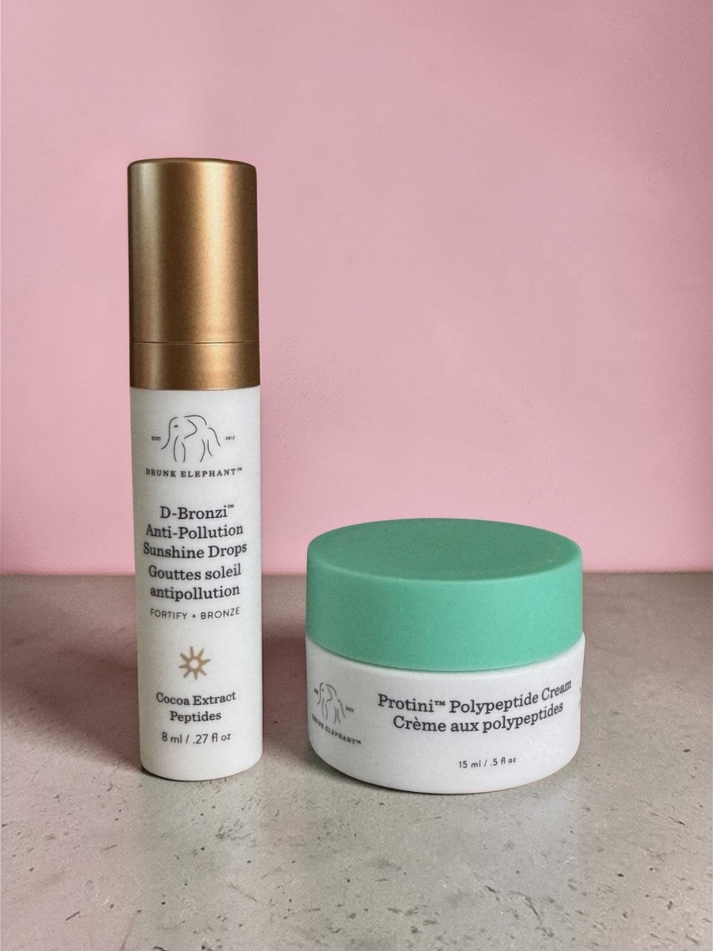 Drunk Elephant Protini/D-Bronzer Moisturizer Kit, A Day In The Sun! NWT - Picture 3 of 10